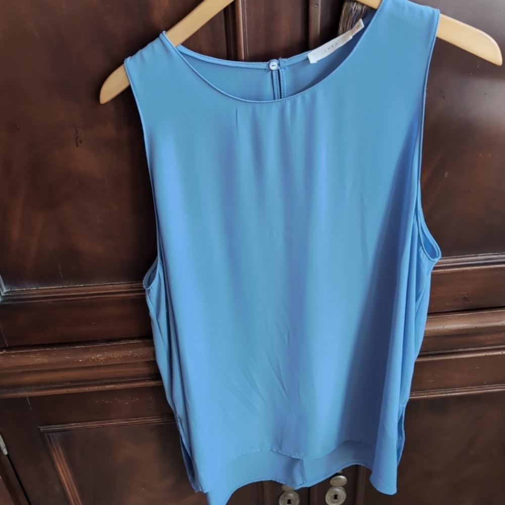 Lush blue long tank Sz XXL